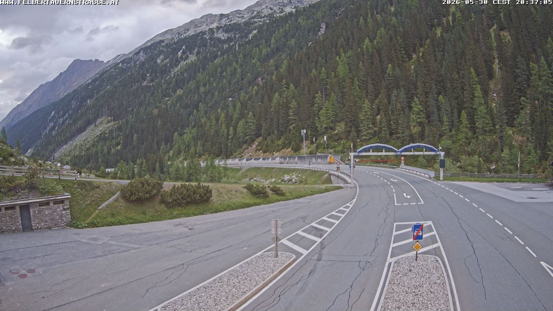 B 108, Felbertauerntunnel Nordportal Richtg. Mittersill