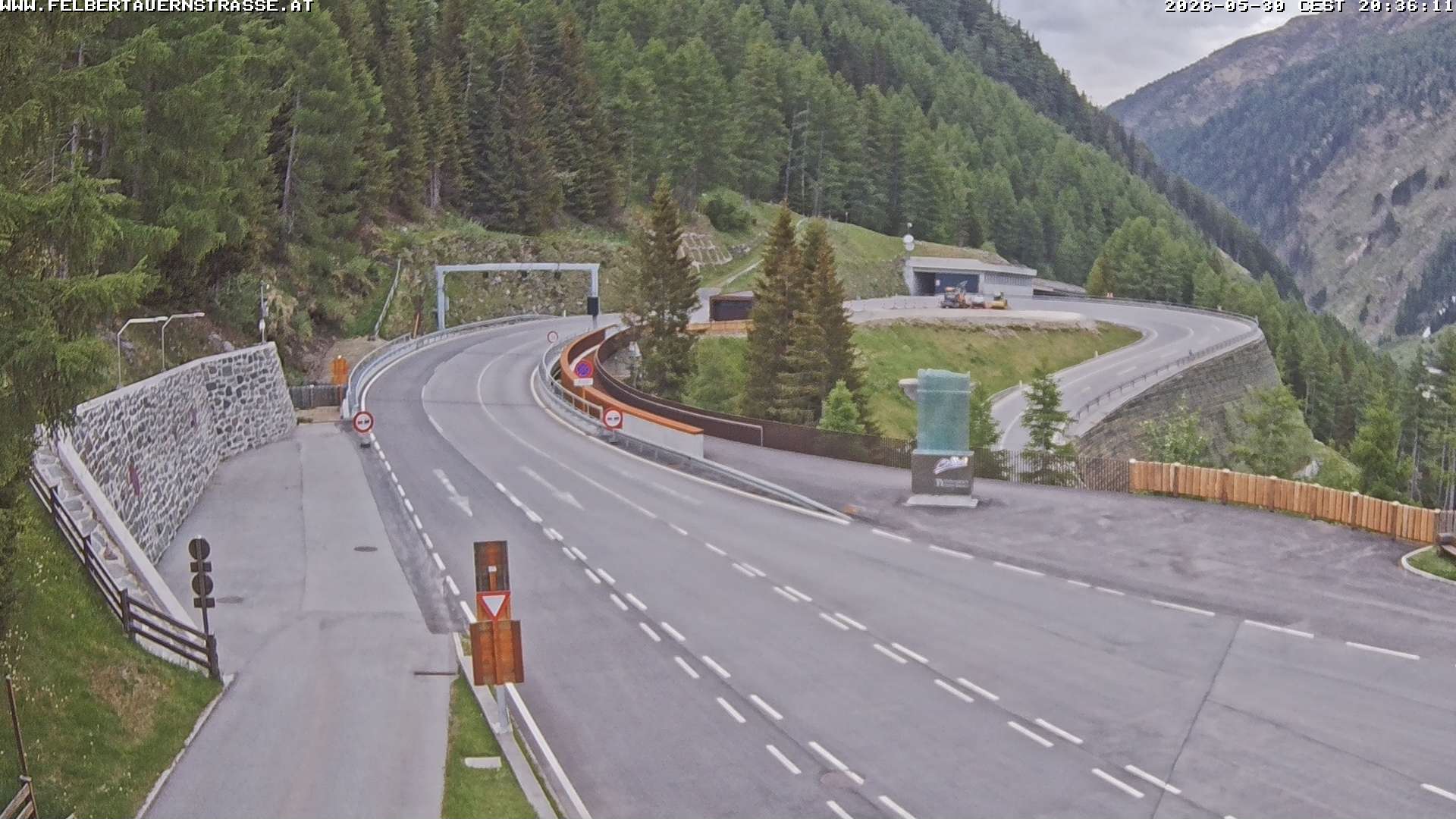B 108, Felbertauerntunnel Südportal Richtg. Lienz